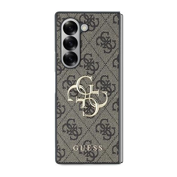 Guess case for Samsung Galaxy Z Fold6 GUE003740 brown 4G Metal Logo 3666339313159