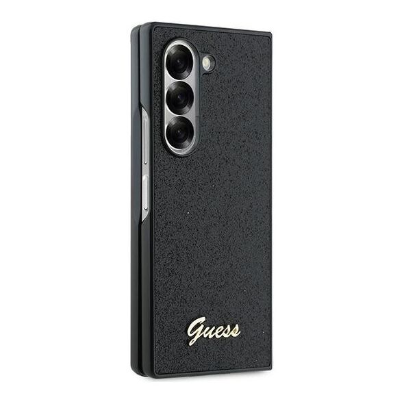 Guess case for Samsung Galaxy Z Fold6 GUE003744 black 4G Glitter Script 3666339322632