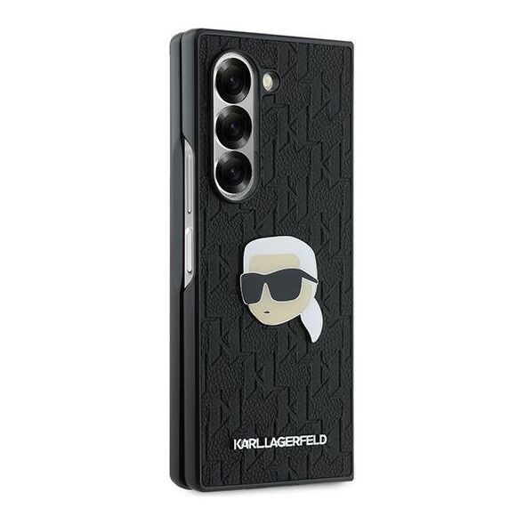 Karl Lagerfeld case for Samsung Galaxy Z Fold6 KF002202 black Saffiano Monogram Head Pin 3666339322540