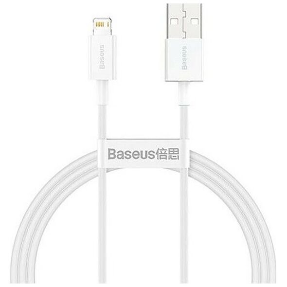 Baseus Superior Series USB to Lightning Cable Λευκό 0.25m (CALYS-02) (BASCALYS-02) έως 12 άτοκες Δόσεις