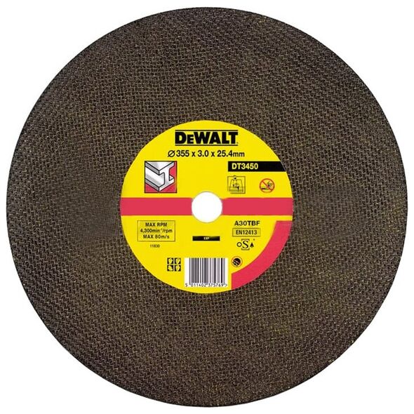 Dewalt Tarcza tnąca do metalu 355xx25,4x3,0mm DT3450