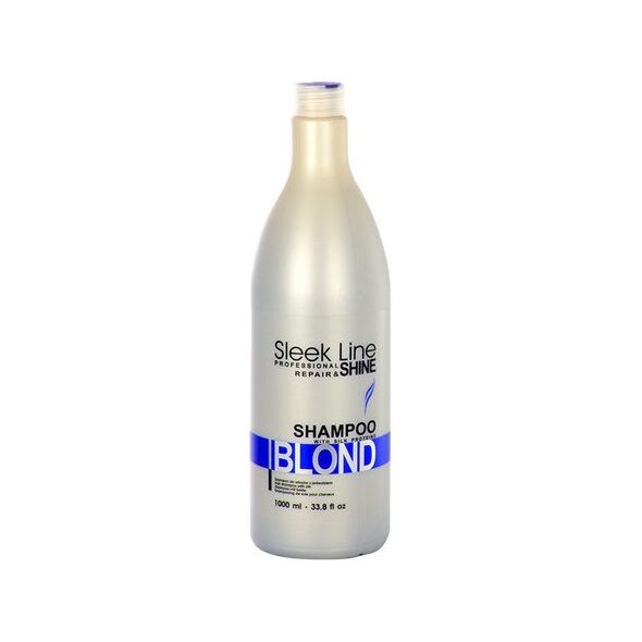 Stapiz Sleek Line Blond Shampoo Szampon z jedwabiem do włosów blond 1000ml