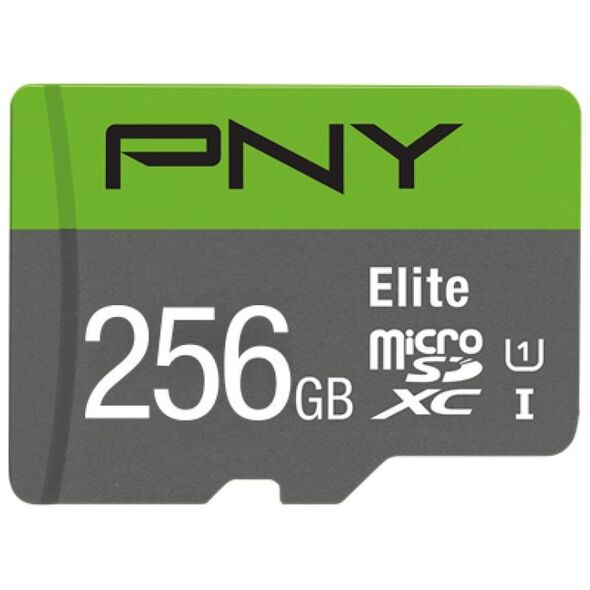 Karta PNY Elite MicroSDXC 256 GB Class 10 UHS-I/U1 A1 V10 (P-SDU256V11100EL-GE)