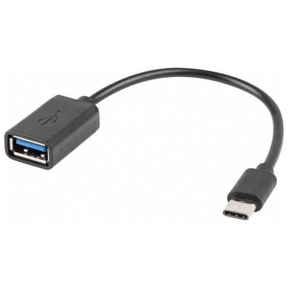 Adapter USB Lanberg USB-C - USB Czarny  (AD-OTG-UC-01)