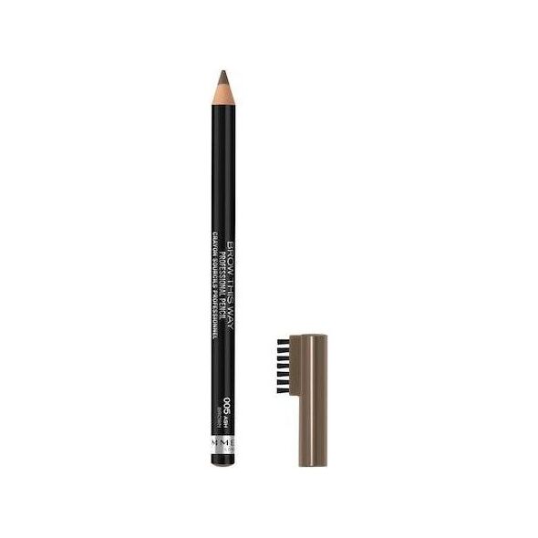Rimmel  RIMMEL_Brow This Way Brow kredka do brwi ze szczoteczką 005 Ash Brown 0,25g