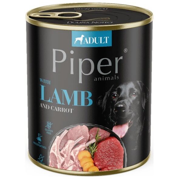 Dolina Noteci DOLINA NOTECI Piper dla psa jagnięcina z marchewką 800g