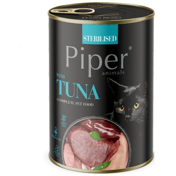 Dolina Noteci DOLINA NOTECI Piper dla kotów sterylizowanych z tuńczykiem 400g