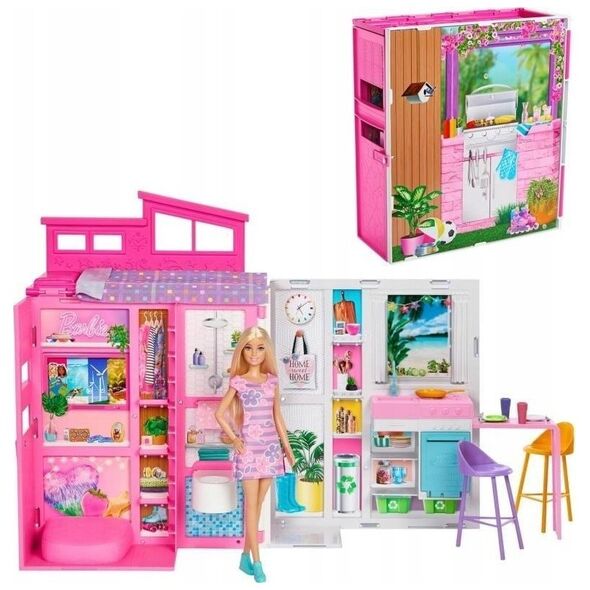 Mattel Zestaw Lalka Barbie Przytulny domek