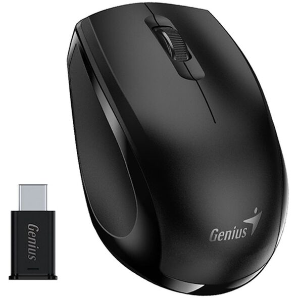 Mysz Genius Mysz bezprzewodowa, Genius NX-8006S Type-C, czarna, optyczna, 1200DPI
