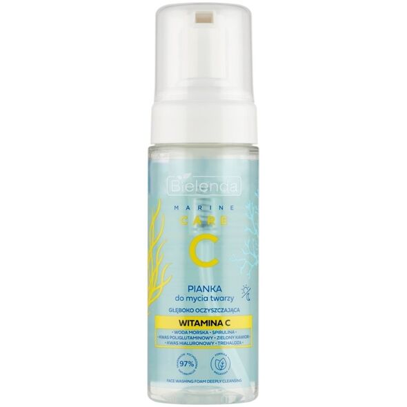 Bielenda Marine Care C Pianka do mycia twarzy głęboko oczyszczająca -  Witamina C 150 ml