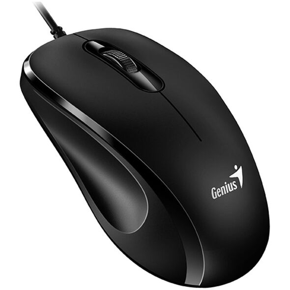 Mysz Genius Mysz przewodowa, Genius DX-101, czarna, optyczna, 1200DPI