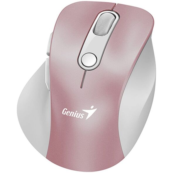 Mysz Genius Mysz bezprzewodowa, Genius Ergo 9000S Pro, różowa, optyczna, 2400DPI