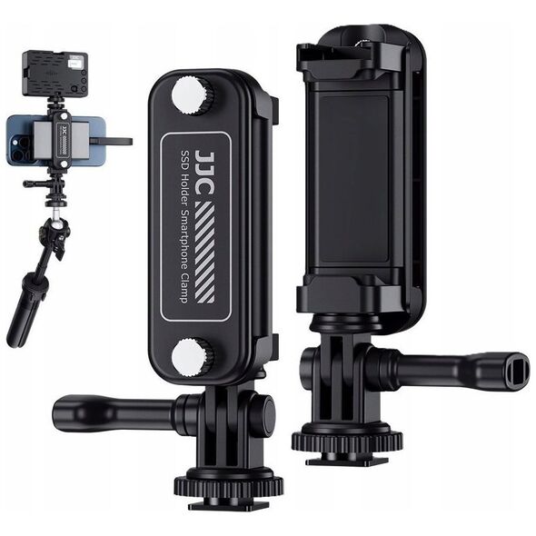 Statyw JJC Uchwyt Statywowy 360s na Statyw 1/4'' ISO + GoPro do Telefonu i Dysku SSD / SPC-S25