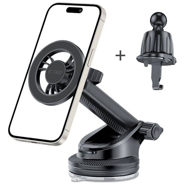 Magnetic Universal Car Holder MagSafe Tech-Protect N56 black 5906302313211