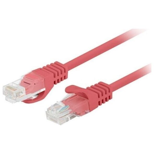 Lanberg PATCHCORD KAT.5E UTP 1M CZERWONY FLUKE PASSED LANBERG 10-PACK