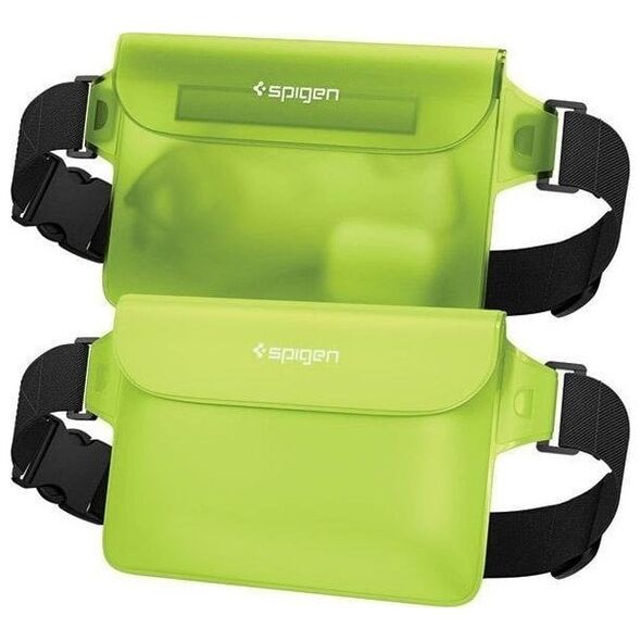 Spigen Universal Waterproof Case & Waist Bag Zielone AMP06023