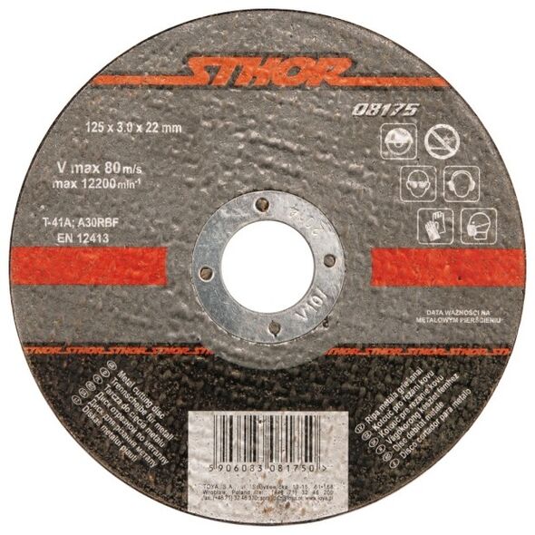 Sthor Tarcza do cięcia metalu 125x22x1,0mm (08171)