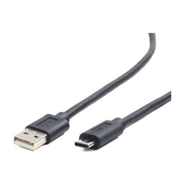 Kabel USB Gembird USB-A - 1 m Czarny (CC-USB2-AMCM-1M)