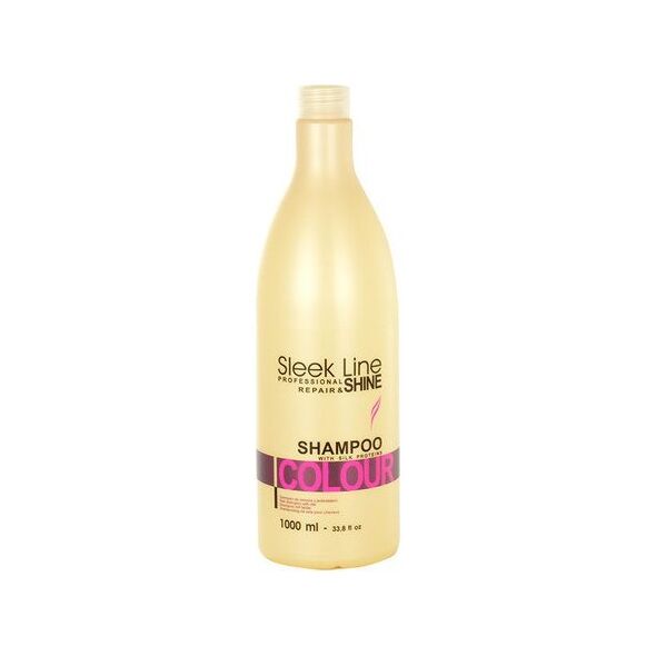 Stapiz Sleek Line Colour Shampoo Szampon z jedwabiem do włosów farbowanych 1000ml