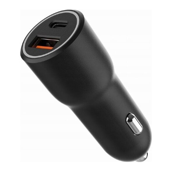 Ładowarka Gembird GEMBIRD Szybka ładowarka samochodowa 2x USB Type-C PD 38W czarna