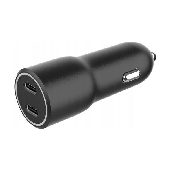 Ładowarka Gembird GEMBIRD Ładowarka samochodowa 2x USB Typ-C 40W 4A czarna