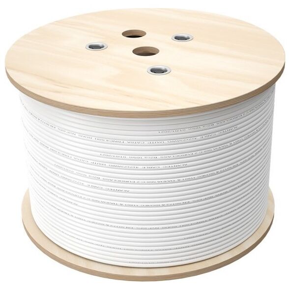 Q-Lantec Multi-kabel Q-LANTEC Multimedia 2 x U/UTP kat.5E + 2 x RG6 + 2 x FO G657A1, LSOH, szary 500m