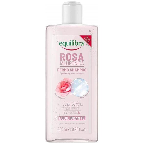 Equilibra Rosa Balancing Dermo Shampoo równoważący szampon z ekstraktem z róży i kwasem hialuronowym 265ml