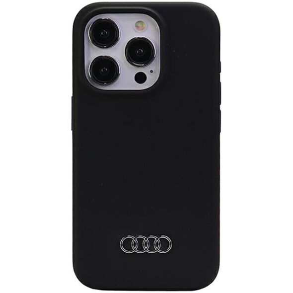 Audi Audi Silicone Case iPhone 15 Pro Max 6.7" czarny/black hardcase AU-LSRIP15PM-Q3/D1-BK