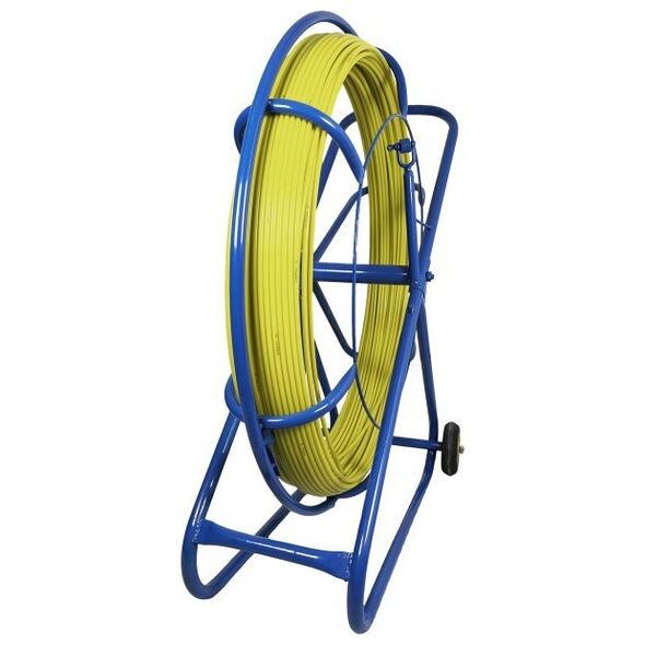 Q-Lantec Pilot z włókna szklanego FRP do przeciągania kabli Ø10mm, 250m z kółkami Q-LANTEC