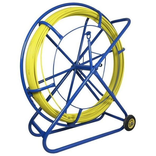 Q-Lantec Pilot z włókna szklanego FRP do przeciągania kabli Ø13mm, 350m z kółkami Q-LANTEC