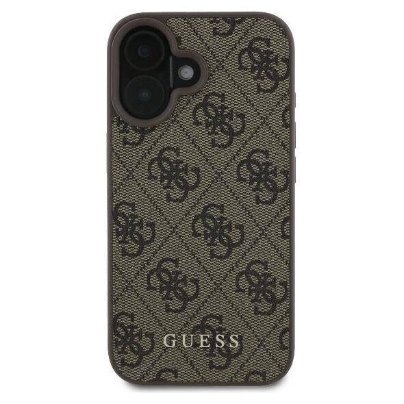 Original Case IPHONE 16 PLUS Guess Hardcase 4G Classic (GUHCP16MG4GFBR) brown 3666339346010