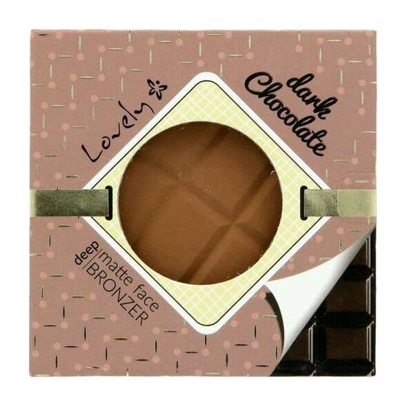 Lovely Dark Chocolate Deep Matte Face Bronzer czekoladowy matowy puder brązujący do twarzy i ciała 9g
