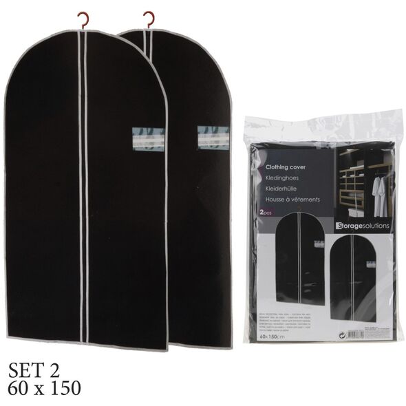 Storage Solutions Pokrowiec na ubrania garnitur 150x60cm 2 szt.