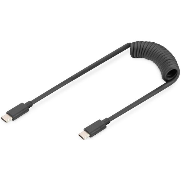 Kabel USB Digitus USB-C - USB-C 1 m Czarny (AK-300431-006-S)