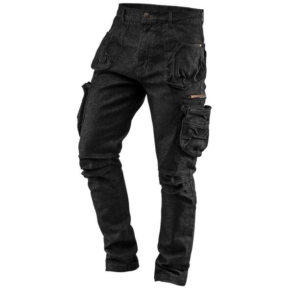 Neo Spodnie robocze 5-kieszeniowe DENIM, czarne, rozmiar M