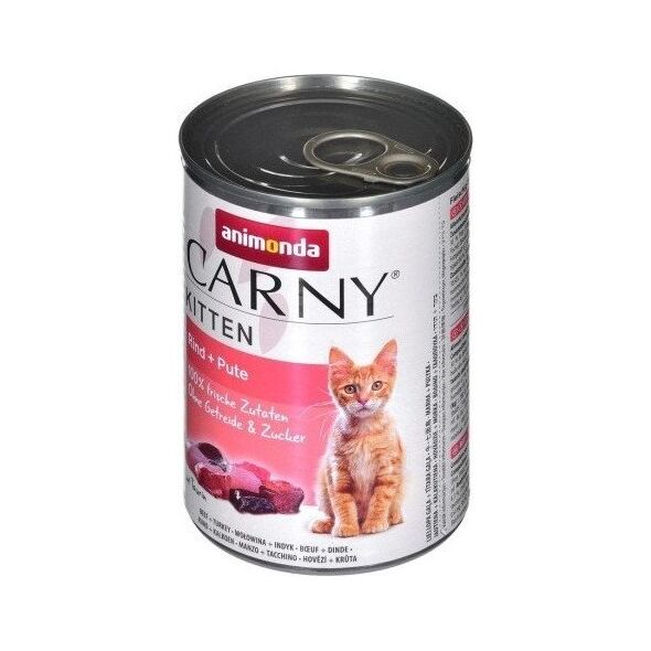 Animonda ANIMONDA Carny Kitten smak: wołowina i serca indyka 400g