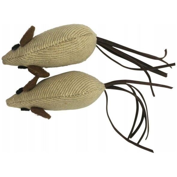 Zolux Zabawka dla kota MYSZ, poliester, 14 cm, 2 sztuki