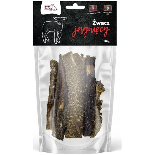 Syta Micha SYTA MICHA - Suszone żwacze jagnięce - Przysmak dla psa- 120g