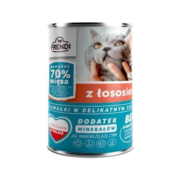 Pet Republic Frendi łosoś w delikatnym sosie dla kota 400g