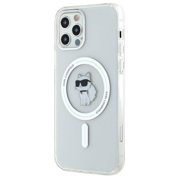 Original Case IPHONE 12 / 12 PRO Karl Lagerfeld Hardcase IML Choupette MagSafe (KLHMP12MHFCCNOT) transparent 3666339283209