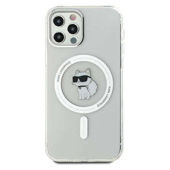 Original Case IPHONE 12 / 12 PRO Karl Lagerfeld Hardcase IML Choupette MagSafe (KLHMP12MHFCCNOT) transparent 3666339283209