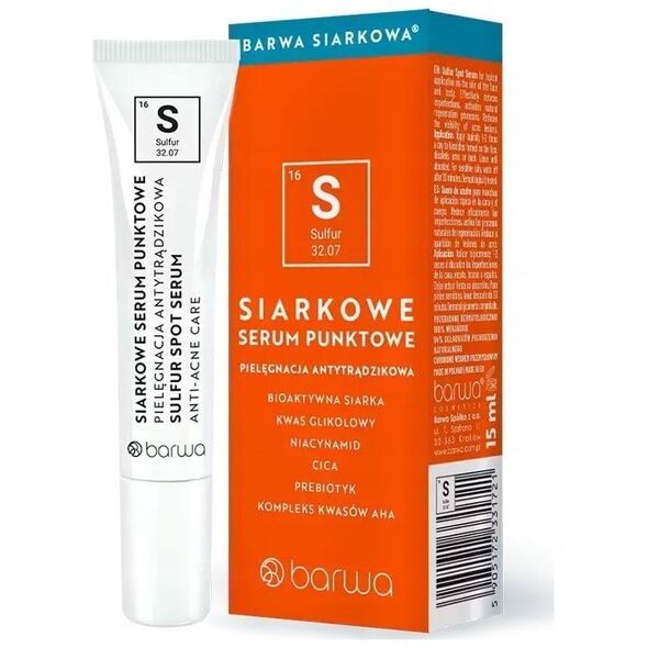 BARWA_Siarkowe serum punktowe antytrądzikowe 15ml
