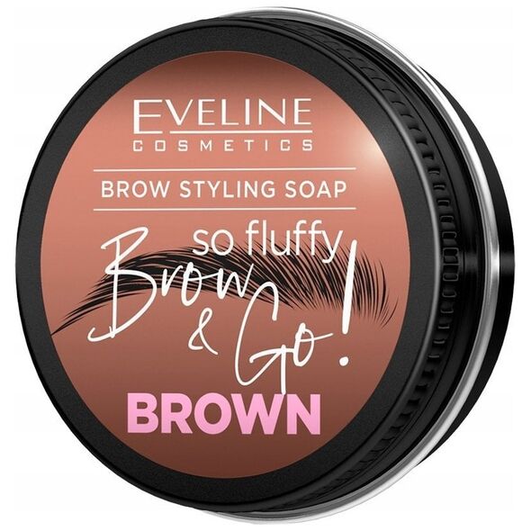 EVELINE_Brow &amp| Go! mydło do stylizacji brwi Brown 25g