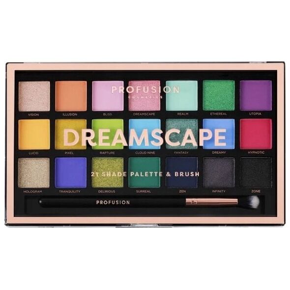 PROFUSION_Eyeshadow Palette paleta 21 cieni do powiek z pędzelkiem Dreamscape