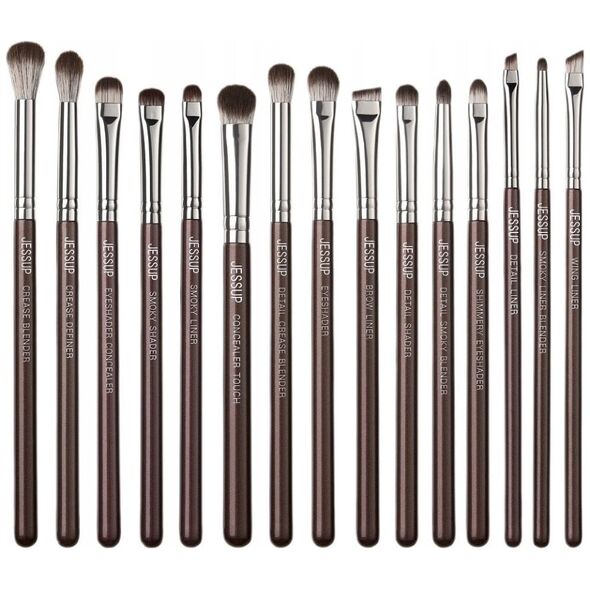 JESSUP_SET Shimmer Brow zestaw piętnastu pędzli do makijazu oka T499