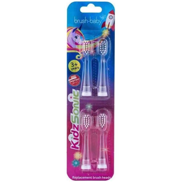 Końcówka BRUSH BABY_Kidz Sonic końcówki do szczoteczki sonicznej 3-6l 4szt.