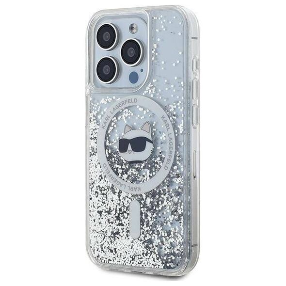 Original Case IPHONE 13 PRO MAX Karl Lagerfeld Hardcase Liquid Glitter Choupette Head MagSafe (KLHMP13XLGCHSGH) transparent 3666339285678