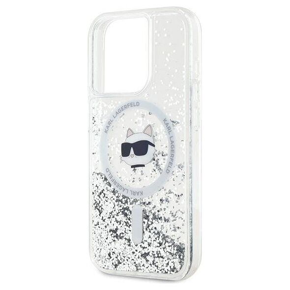Original Case IPHONE 13 PRO MAX Karl Lagerfeld Hardcase Liquid Glitter Choupette Head MagSafe (KLHMP13XLGCHSGH) transparent 3666339285678