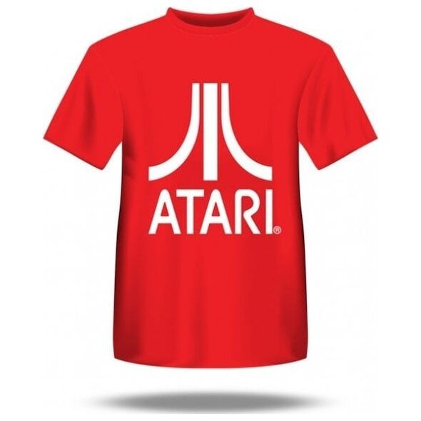 Adidas Koszulka męska z białym logo ATARI / Czerwona / L