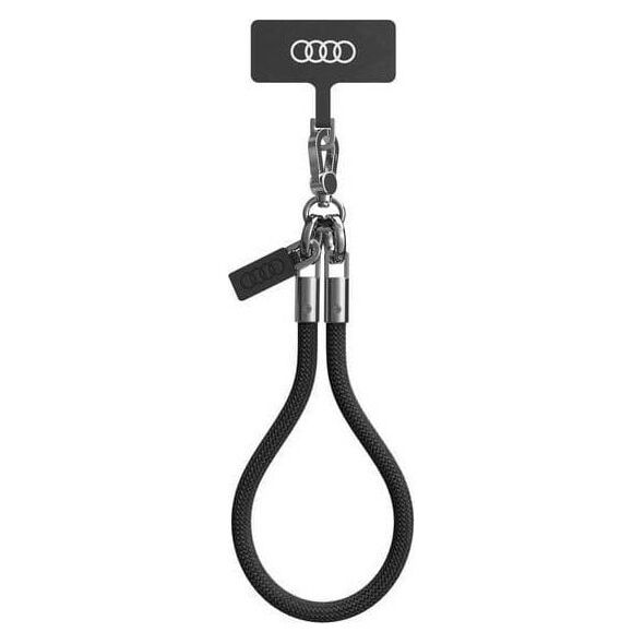 Audi Audi uniwersalna smycz do telefonu 28cm 8mm czarny/black AU-HSL8-R8/D1-BK